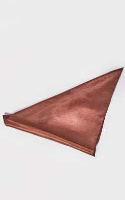 Chocolate Satin Bandana