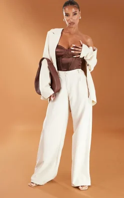 Chocolate Satin Corset