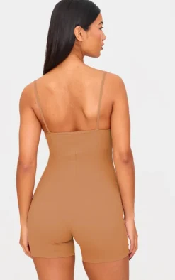 Clay Sculpt Sleeveless Short Unitard