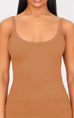 Clay Sculpt Strappy Gym Vest Top