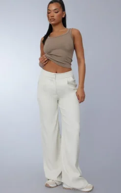 Coffee Snatched Rib Scoop Vest