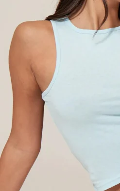 Cool Blue Studio Archive Embroidered Cotton Boat Neck Top