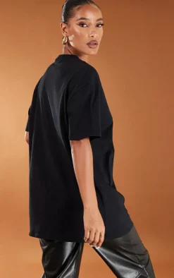 Cotton Black Oversized T-Shirt