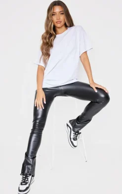 Cotton Grey Marl Oversized T-Shirt