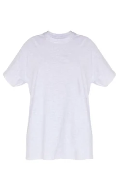 Cotton Grey Marl Oversized T-Shirt