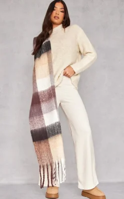 Cream Bobble Knit Oversized Sweater