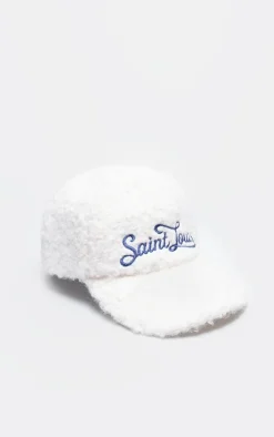 Cream Borg Boucle 'Saint Louis' Cap
