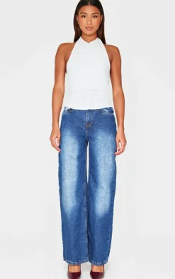 Cream Contour Jersey Draped Boat Neck Long Top