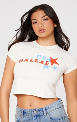 Cream Dallas Star Baby Doll