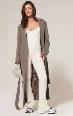 Cream Faded Snatched Rib Strappy Bodysuit