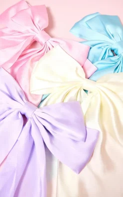 Cream Hair Clip Oversized Bow