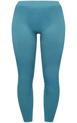 Dark Green Basic Seamless High Waist Gym Leggings