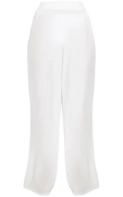 Ecru Wide Leg Beach Floaty Pants