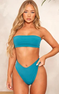 Emerald Green Bandeau Bikini Top