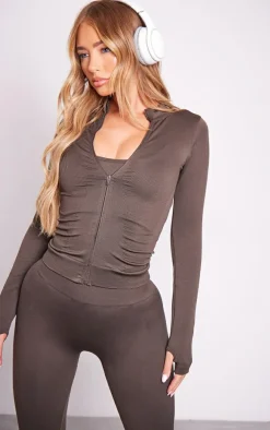 Espresso Basic Seamless Jacket