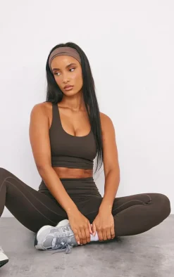 Espresso Sculpt Double Layer Padded Sports Bra