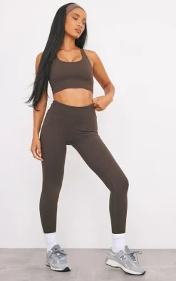 Espresso Sculpt Double Layer Padded Sports Bra