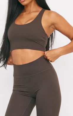 Espresso Sculpt Double Layer Padded Sports Bra