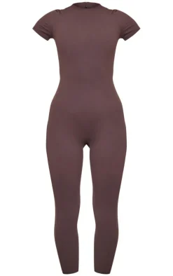 Espresso Sculpt Short Sleeved Unitard
