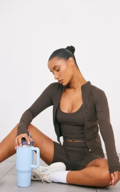 Espresso Sculpt Strappy Gym Vest