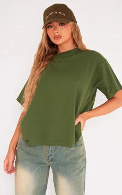 Forest Green Boxy Oversized T Shirt