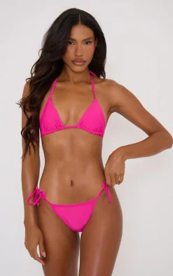 Fuchsia Mix & Match Triangle Bikini Top
