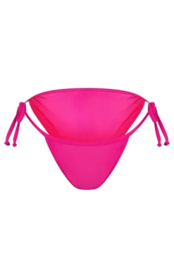 Fuchsia Mix & Match Triangle Bikini Top
