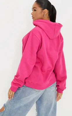 Fuchsia Oversized Fit Sweat Hoodie