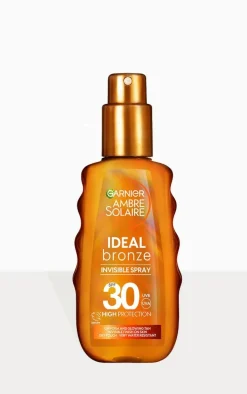 Garnier Ambre Solaire Ideal Bronze Invisible Tanning Spray For Face & Body Spf 30 150Ml