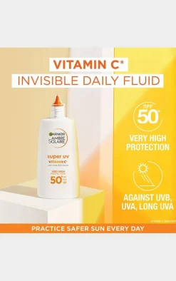 Garnier Ambre Solaire Super Uv Vitamin C Daily Facial Fluid Spf50+