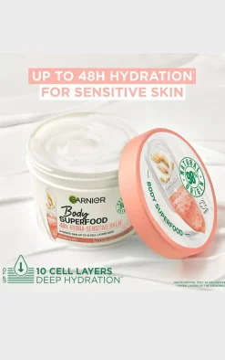 Garnier Body Superfood Hydra Sensitive Body Cream with Oat Milk & Probiotic Derived Fractions 380ml
