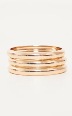 Gold 3 Pack Bangles