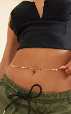 Gold Coin Charm Sparse Belly Chain