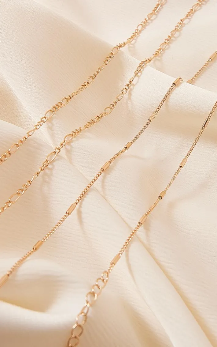 Gold Delicate Dash Belly Chian