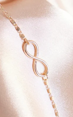 Gold Delicate Infinity Sign Necklace