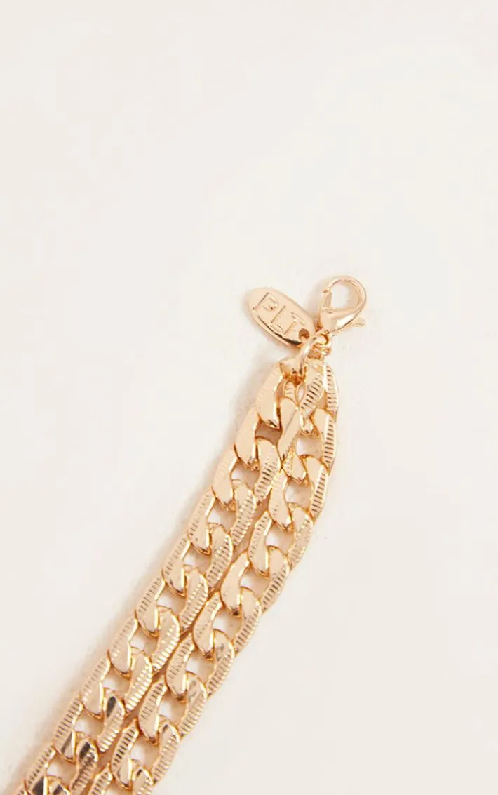 Gold Double Chain Anklet