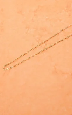 Gold Fine Twisted Belly Chain