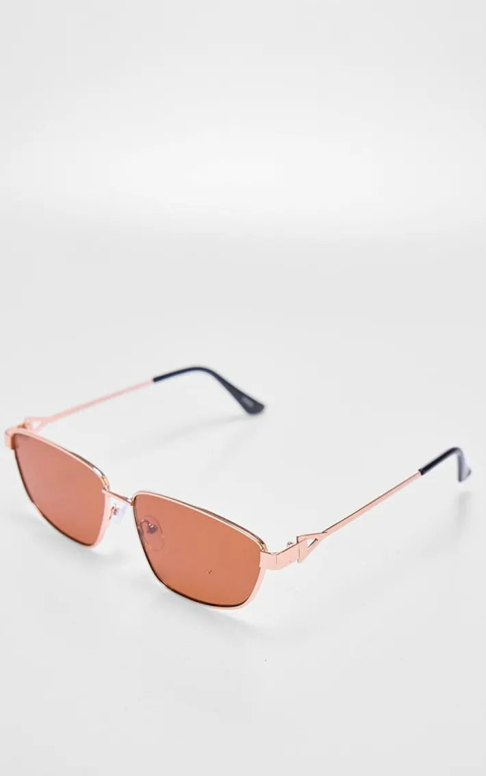 Gold Frame Retro Cat Eye Sunglasses