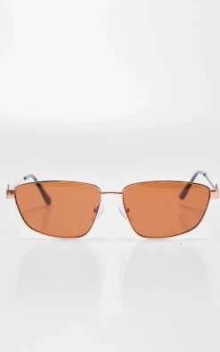 Gold Frame Retro Cat Eye Sunglasses