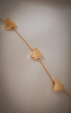 Gold Heart Detail Bracelet