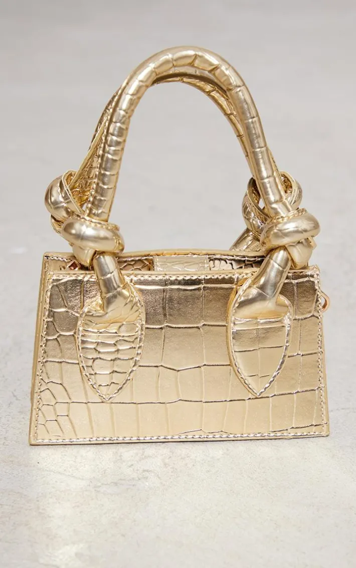 Gold Knot Handle Mini Grab Bag