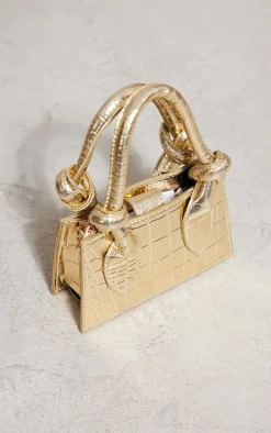 Gold Knot Handle Mini Grab Bag