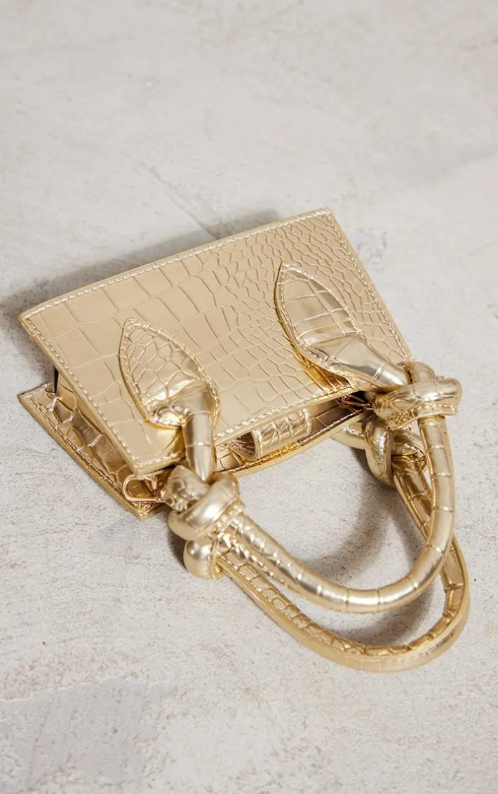 Gold Knot Handle Mini Grab Bag