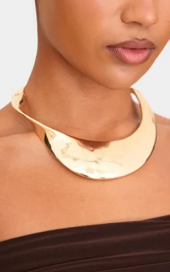Gold Metallic Twist Chunky Choker
