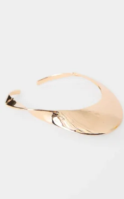 Gold Metallic Twist Chunky Choker