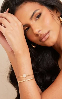 Gold Precious Stone Bangle Multipack