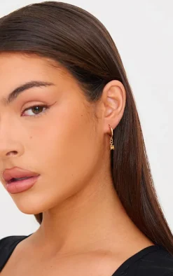 Gold Resin & Jewel Detail Multipack Earrings