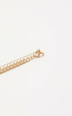 Gold Script Love Heart Anklet