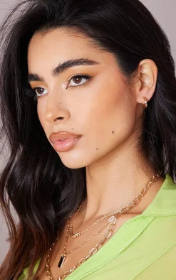 Gold Simple Hoop & Stud Multipack Earrings