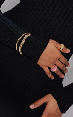 Gold Simple Multipack Bangles